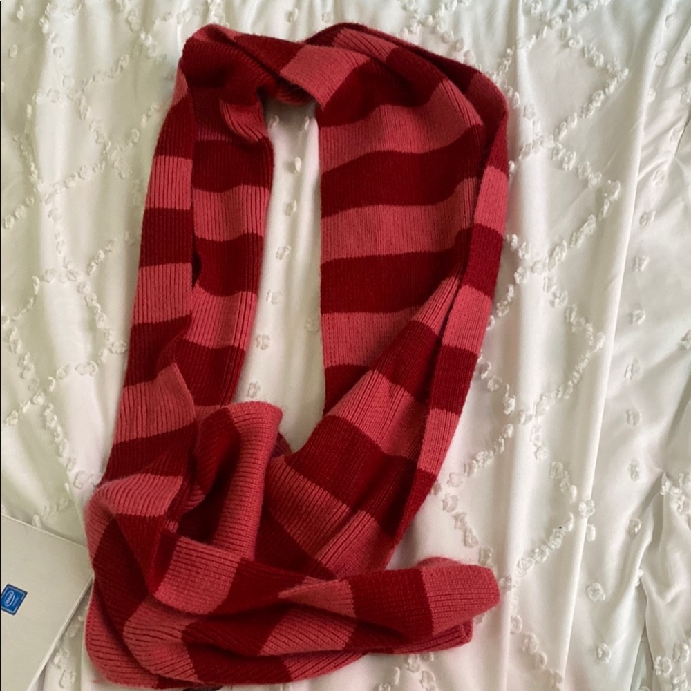 Cute Y2K Scarf Striped Red and Pink Scarf Lorelei Gilmore/Rory Gilmore vibes